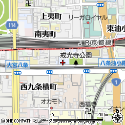 京都府京都市南区西九条戒光寺町16周辺の地図