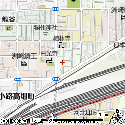 京都府京都市下京区梅小路東中町72周辺の地図