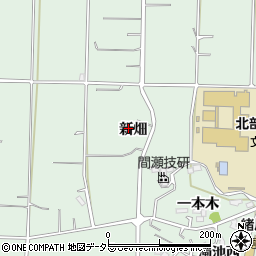 愛知県知多郡東浦町緒川新畑周辺の地図