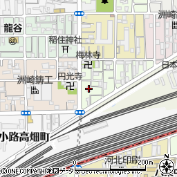 草川精機梅小路工場周辺の地図