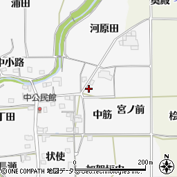 京都府亀岡市曽我部町中前通13周辺の地図