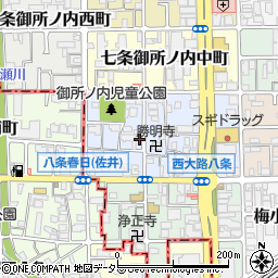 京都府京都市下京区七条御所ノ内本町17周辺の地図