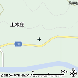 兵庫県三田市上本庄556周辺の地図