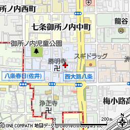 京都府京都市下京区七条御所ノ内本町74周辺の地図
