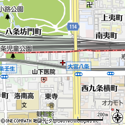 京都府京都市南区八条坊門町周辺の地図