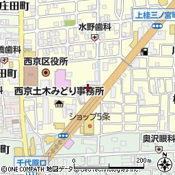 トヨタカローラ京都桂店周辺の地図