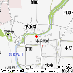 京都府亀岡市曽我部町中丁田1周辺の地図