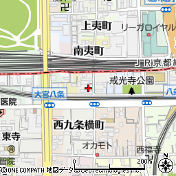 京都府京都市南区戒光寺町周辺の地図