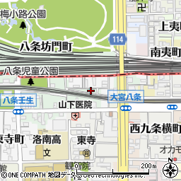 京都府京都市南区八条町417-5周辺の地図