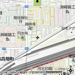 京都府京都市下京区梅小路東中町80周辺の地図