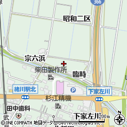 愛知県知多郡東浦町緒川宗六浜69周辺の地図