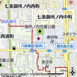 京都府京都市下京区七条御所ノ内本町34周辺の地図