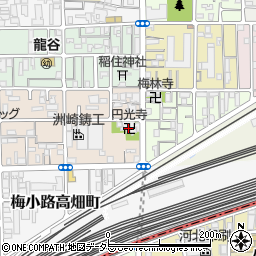 京都府京都市下京区梅小路西中町67周辺の地図