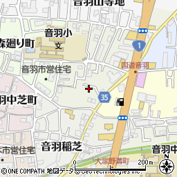 京都府京都市山科区音羽前田町14周辺の地図
