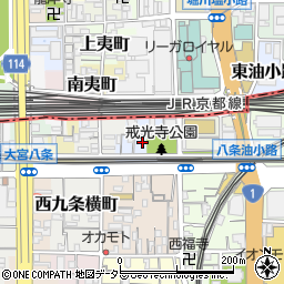 京都府京都市南区西九条戒光寺町5周辺の地図