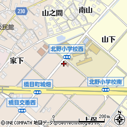 愛知県岡崎市橋目町間見曽周辺の地図