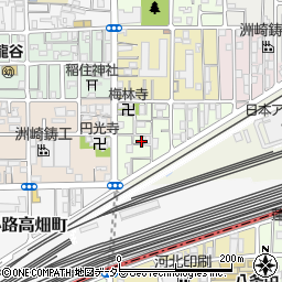 京都府京都市下京区梅小路東中町77周辺の地図