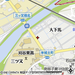 愛知県刈谷市半城土町大下馬85周辺の地図