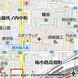 京都府京都市下京区梅小路西中町18周辺の地図