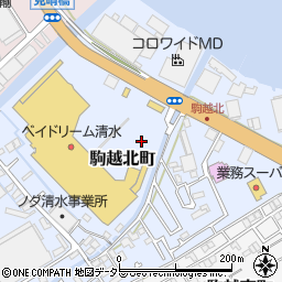 静岡県静岡市清水区駒越北町8-7周辺の地図