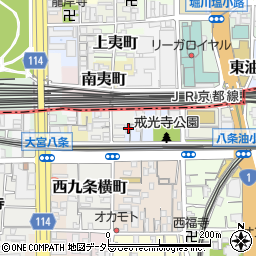 京都府京都市南区西九条戒光寺町12周辺の地図