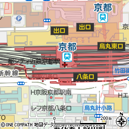りそな銀行ＪＲ京都駅 ＡＴＭ周辺の地図
