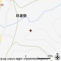 愛知県新城市玖老勢松葉周辺の地図