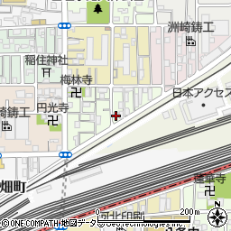 京都府京都市下京区梅小路東中町95周辺の地図