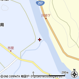 愛知県新城市布里島貝津周辺の地図