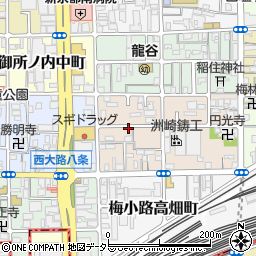 京都府京都市下京区梅小路西中町20周辺の地図