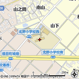 岡崎市立北野小学校周辺の地図