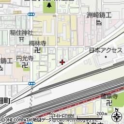 京都府京都市下京区梅小路東中町96周辺の地図