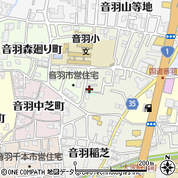 京都府京都市山科区音羽前田町8周辺の地図