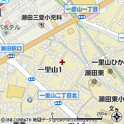 滋賀県大津市一里山1丁目周辺の地図