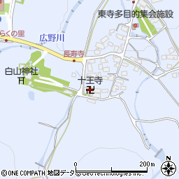 十王寺周辺の地図