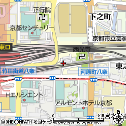 京都府京都市下京区西之町周辺の地図
