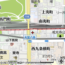 京都府京都市南区塩屋町周辺の地図