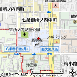 京都府京都市下京区七条御所ノ内本町75周辺の地図