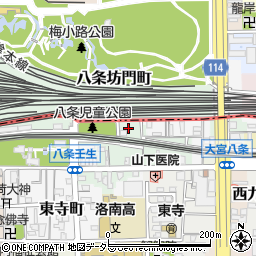 京都府京都市南区八条町475周辺の地図