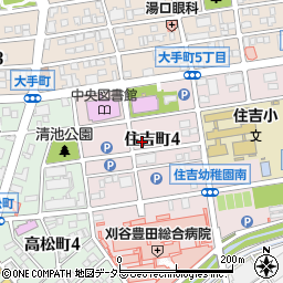 愛知県刈谷市住吉町4丁目周辺の地図