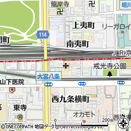 京都府京都市南区古御旅町周辺の地図