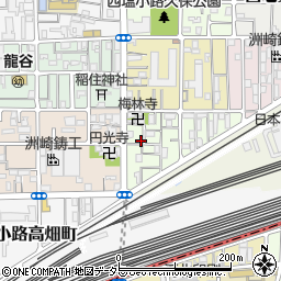 京都府京都市下京区梅小路東中町21周辺の地図