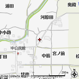 京都府亀岡市曽我部町中中筋周辺の地図