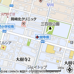 コメダ珈琲岡崎大樹寺店周辺の地図