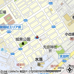 静岡県静岡市葵区城東町周辺の地図