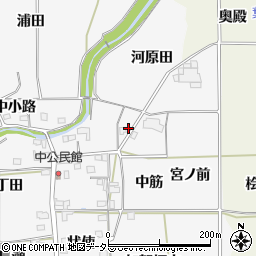 京都府亀岡市曽我部町中中筋5周辺の地図