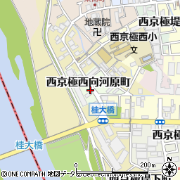 京都府京都市右京区西京極西向河原町周辺の地図