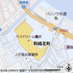 静岡県静岡市清水区駒越北町周辺の地図