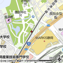 静岡県静岡市葵区柚木周辺の地図