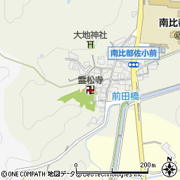 霊松禅寺周辺の地図